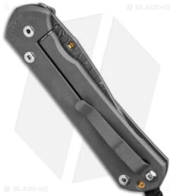 Chris Reeve Large Sebenza 31 Unique Graphic Pyrite Cabochon (3.6" Ladder Damasc) -Chris Reeve Store CR Large Sebenza 31 Unique with Cabochon Damascus Ladder DP BS19 E Pyrite BHQ 143557 td side