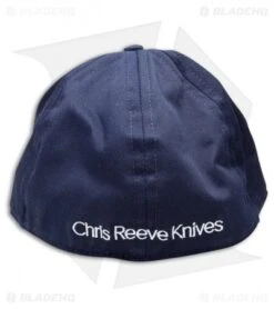 Chris Reeve Knives "CRK" Baseball Cap Navy Blue Flexfit Hat - L/XL 6 Chris Reeve Knives "CRK" Baseball Cap Navy Blue Flexfit Hat - L/XL -Chris Reeve Store Chris Reeve Knives CRK Baseball Cap Navy Blue Hat Flexfit BHQ 9212 jr back