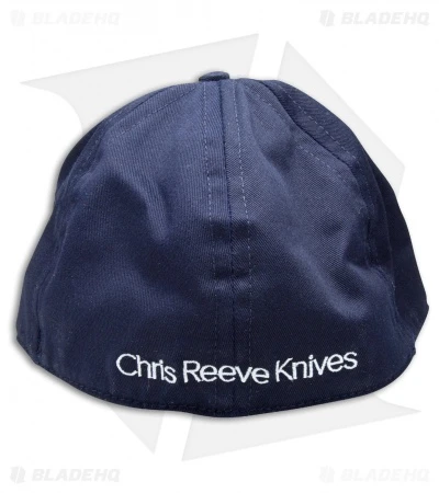 Chris Reeve Knives "CRK" Baseball Cap Navy Blue Flexfit Hat - L/XL 3 Chris Reeve Knives "CRK" Baseball Cap Navy Blue Flexfit Hat - L/XL - Image 3