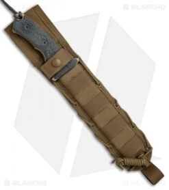 Chris Reeve Knives Green Beret Fixed Blade Knife (7" Flat Dark Earth Serr) -Chris Reeve Store Chris Reeve Knives Green Beret 7in FDE serr BHQ 67720 er sheath