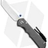 Chris Reeve Knives Large Inkosi Tanto Frame Lock Knife (3.5" Stonewash) CRK