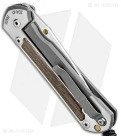 Chris Reeve Large Sebenza 21 Knife W/ Bog Oak Inlays (3.6" Satin) -Chris Reeve Store Chris Reeve Knives Large Sebenza 21 Bog Oak Inlays Satin L21 1082 BHQ 87897 jr side