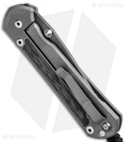 Chris Reeve Large Sebenza 21 Knife W/ Canvas Micarta (3.6" Ladder Damascus) -Chris Reeve Store Chris Reeve Knives Large Sebenza 21 Canvas Micarta Ladder Damascus BHQ 95325 jr side