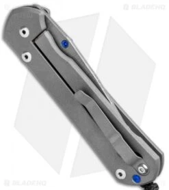 Chris Reeve Large Sebenza 21 Knife Unique Graphic Black Onyx (3.6" Basketweave) -Chris Reeve Store Chris Reeve Knives Large Sebenza 21 Unique Graphic Black Onyx Basketweave Damascus L21 1114 BHQ 95609 jr side