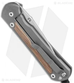 Chris Reeve Large Sebenza 31 MagnaCut Knife Natural Micarta (3.625" Stonewash) -Chris Reeve Store Chris Reeve Knives Large Sebenza 31 FL Natural Micarta SW BHQ 98933 jr side