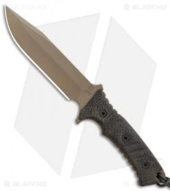 Chris Reeve Knives Pacific Fixed Blade Black Canvas Micarta (6.3" FDE PVD)