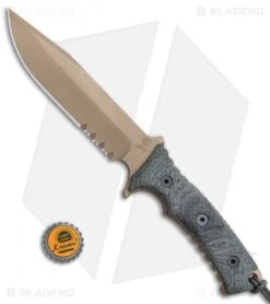 Chris Reeve Knives Pacific Fixed Blade Black Canvas Micarta (6.3" FDE PVD Serr) 9 Chris Reeve Knives Pacific Fixed Blade Black Canvas Micarta (6.3" FDE PVD Serr) -Chris Reeve Store Chris Reeve Knives Pacific black canvas micarta FDE PVD serr BHQ 67722 er size