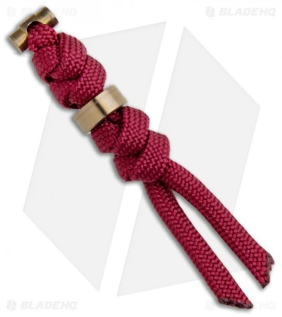 Chris Reeve Knives Sebenza 31 Burgundy Cord Tie Lanyard W/ Gold Bead 3 Chris Reeve Knives Sebenza 31 Burgundy Cord Tie Lanyard W/ Gold Bead