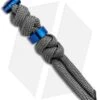 Chris Reeve Knives Small Charcoal Cord Tie Lanyard W/ Blue Bead