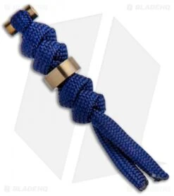 Chris Reeve Knives Small Sebenza 21 Lanyard Blue W/ Gold Pin