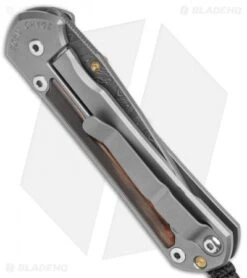 Chris Reeve Small Sebenza 31 Macassar Ebony (2.9" Ladder Damascus) -Chris Reeve Store Chris Reeve Knives Small Sebenza 31 FL Macassar Ebony Ladder Damascus BHQ 99005 jr side