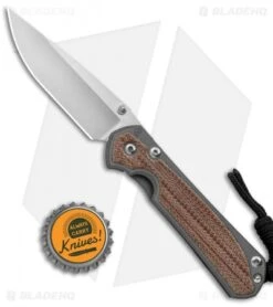 Chris Reeve Small Sebenza 31 Knife Natural Micarta (2.94" Stonewash) -Chris Reeve Store Chris Reeve Knives Small Sebenza 31 FL Natural Micarta SW BHQ 98975 jr bottlecap