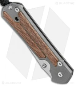 Chris Reeve LH Large Sebenza 21 Knife W/ Natural Micarta Inlays (3.625" SW) -Chris Reeve Store Chris Reeve LH Large Sebenza 21 Natural Micarta Inlays SW BHQ 94349 jr spine