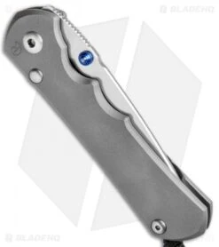 Chris Reeve Knives Large Inkosi Left Hand Frame Lock Knife (3.5" Stonewash) CRK -Chris Reeve Store Chris Reeve Large Inkosi Left SW BHQ 67881 jr side 1