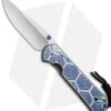 Chris Reeve Large Sebenza 21 Knife CGG Blue Hex (3.625" Stonewash) -Chris Reeve Store Chris Reeve Large Sebenza 21 CGG Blue Hex SW BHQ 67726 jr 2