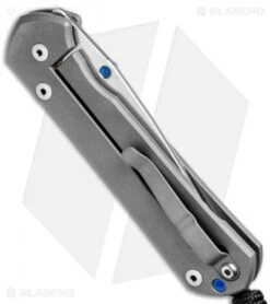 Chris Reeve Large Sebenza 21 Knife CGG Blue Hex (3.625" Stonewash) -Chris Reeve Store Chris Reeve Large Sebenza 21 CGG Blue Hex SW BHQ 67726 jr side