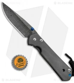 Chris Reeve Large Sebenza 21 Frame Lock Knife Titanium (3.6" Raindrop Damascus) -Chris Reeve Store Chris Reeve Large Sebenza 21 FL Ti Raindrop Damascus BHQ 6590 jr bottlecap