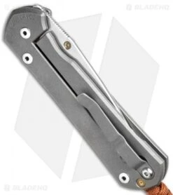 Chris Reeve Large Sebenza 21 Knife CGG Gold Paw Prints (3.625" Satin) *Used* -Chris Reeve Store Chris Reeve Large Sebenza 21 Gold Paw Prints BHQ 70979 jr side