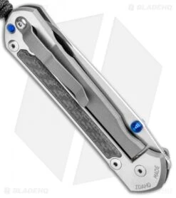 Chris Reeve Large Sebenza 21 Insingo Knife Left-Hand W/ CF (3.6" SW) DBL LUG -Chris Reeve Store Chris Reeve Large Sebenza 21 Insingo Left Hand CF SW BHQ 109165 jr side