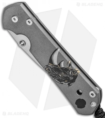 Chris Reeve Large Sebenza 21 Knife CGG Rhino (3.625" Stonewash) 4 Chris Reeve Large Sebenza 21 Knife CGG Rhino (3.625" Stonewash) - Image 2