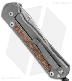 Chris Reeve Large Sebenza 21 Knife W/ Natural Micarta Inlays (3.625" Satin) 8 Chris Reeve Large Sebenza 21 Knife W/ Natural Micarta Inlays (3.625" Satin) -Chris Reeve Store Chris Reeve Large Sebenza 21 Knife Natural Micarta Inlays Satin L21 1262 BHQ 101704 jr side