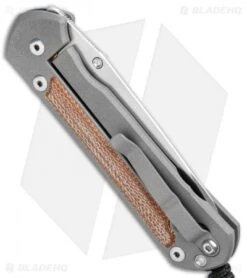 Chris Reeve Large Sebenza 21 Insingo Knife W/ Natural Micarta Inlays (3.625" SW) -Chris Reeve Store Chris Reeve Large Sebenza 21 Natural Inlays L21 1264 BHQ 94287 jr side