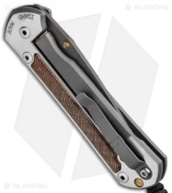 Chris Reeve Large Sebenza 21 Knife W/ Striped Platan (3.6" Ladder Damascus) -Chris Reeve Store Chris Reeve Large Sebenza 21 Stiped Platan Ladder Damascus L21 1238 BHQ 87903 jr side