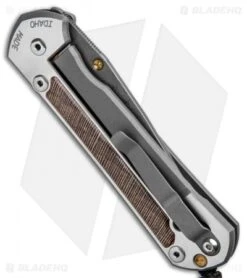 Chris Reeve Large Sebenza 21 Knife W/ Striped Platan Inlays (3.625" Damascus) -Chris Reeve Store Chris Reeve Large Sebenza 21 Striped Platan Inlays Damascus L21 1240 BHQ 87904 jr side