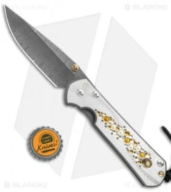 Chris Reeve Large Sebenza 21 Knife Unique Graphic W/Cabochon (Ladder Damascus) -Chris Reeve Store Chris Reeve Large Sebenza 21 Unique Graphic Cabochon Ladder Damascus BHQ 109163 jr bottlecap