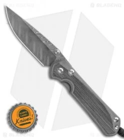 Chris Reeve Large Sebenza 31 Black Micarta (3.6" Boomerang Damascus) -Chris Reeve Store Chris Reeve Large Sebenza 31 Black Micarta 3.625 Boomerang Dam L31 1202 BHQ 121098 LS Bottlecap