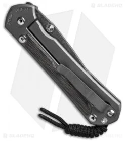 Chris Reeve Large Sebenza 31 Black Micarta Boomerang Damascus Double Lug -Chris Reeve Store Chris Reeve Large Sebenza 31 Black Micarta Double Lug Boomerang Damascus BHQ 137574 td side