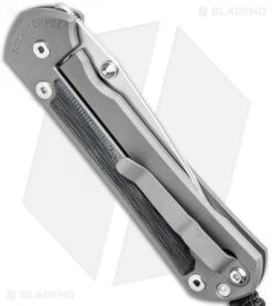 Chris Reeve Large Sebenza 31 Black Micarta Double Lug (3.625" SW) L31-1200 -Chris Reeve Store Chris Reeve Large Sebenza 31 Black Micarta Double Lug SW BHQ 98938 jr side