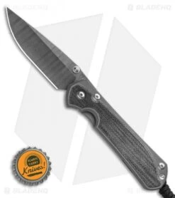 Chris Reeve Large Sebenza 31 Knife Black Micarta (2.94" Ladder Damascus) -Chris Reeve Store Chris Reeve Large Sebenza 31 Black Micarta Ladder Damascus BHQ 98939 LS Bottlecap