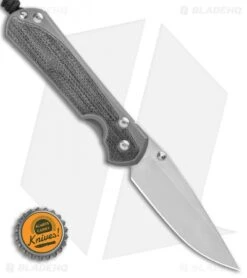 Chris Reeve Left-Hand Large Sebenza 31 Knife Black Micarta (3.625" Stonewash) 9 Chris Reeve Left-Hand Large Sebenza 31 Knife Black Micarta (3.625" Stonewash) -Chris Reeve Store Chris Reeve Large Sebenza 31 Black Micarta Left Hand BHQ 98937 LS Bottlecap