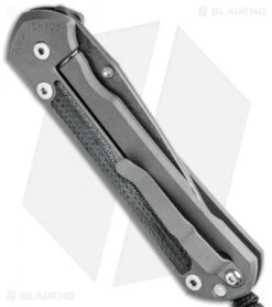 Chris Reeve Large Sebenza 31 Black Micarta (3.6" Raindrop Damascus) -Chris Reeve Store Chris Reeve Large Sebenza 31 Black Micarta Raindrop Damascus BHQ 98946 jr side