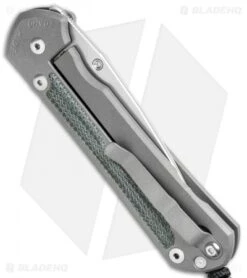 Chris Reeve Large Sebenza 31 Frame Lock Knife Black Micarta (3.625" Stonewash) -Chris Reeve Store Chris Reeve Large Sebenza 31 Black Micarta SW BHQ 98936 jr side