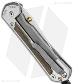 Chris Reeve Large Sebenza 31 Bog Oak Double Thumb Lug (3.6" Satin) -Chris Reeve Store Chris Reeve Large Sebenza 31 Bog Oak Double Thumb Lug Satin BHQ 98950 jr side