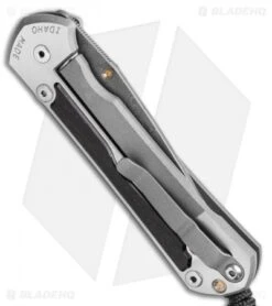 Chris Reeve Large Sebenza 31 Inlay Bog Oak (3.6" Raindrop Damascus) 8 Chris Reeve Large Sebenza 31 Inlay Bog Oak (3.6" Raindrop Damascus) -Chris Reeve Store Chris Reeve Large Sebenza 31 Bog Oak Raindrop Damascus BHQ 98955 LS Side