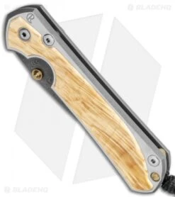 Chris Reeve Large Sebenza 31 Box Elder Knife Boomerang Dam. Double Lug (3.625") -Chris Reeve Store Chris Reeve Large Sebenza 31 Box Elder Boomerang Damascus BHQ 98935 jr spine