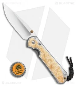 Chris Reeve Large Sebenza 31 Box Elder Double Thumb Lug (3" Satin) -Chris Reeve Store Chris Reeve Large Sebenza 31 Box Elder Double Thumb Lug BHQ 98961 LS Bottlecap
