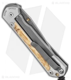 Chris Reeve Large Sebenza 31 Inlay Box Elder (3.6" Ladder Damascus) 8 Chris Reeve Large Sebenza 31 Inlay Box Elder (3.6" Ladder Damascus) -Chris Reeve Store Chris Reeve Large Sebenza 31 Box Elder Ladder Damascus BHQ 98960 LS Side