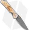 Chris Reeve Large Sebenza 31 Box Elder Ladder Damascus Left-Hand (3.625") -Chris Reeve Store Chris Reeve Large Sebenza 31 Box Elder Ladder Damascus Left Hand BHQ 98959 LS