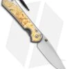Chris Reeve Large Sebenza 31 Left Hand Frame Lock Knife Box Elder Burl (Satin) -Chris Reeve Store Chris Reeve Large Sebenza 31 Box Elder Left Hand Satin BHQ 98963 jr