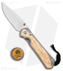 Chris Reeve Large Sebenza 31 Frame Lock Knife Box Elder Burl (3.625" SW) -Chris Reeve Store Chris Reeve Large Sebenza 31 FL Box Elder Burl SW BHQ 98964 jr bottlecap