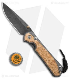 Chris Reeve Large Sebenza 31 Frame Lock Knife Box Elder (3.625" Boomerang Dama) -Chris Reeve Store Chris Reeve Large Sebenza 31 FL Kife Box Elder 3in Boomerang Damascus BHQ 141308 td size