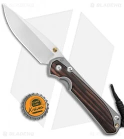 Chris Reeve Large Sebenza 31 Frame Lock Knife Macassar Ebony (3.625" Satin) -Chris Reeve Store Chris Reeve Large Sebenza 31 FL Macassar Ebony Satin BHQ 98965 jr bottlecap