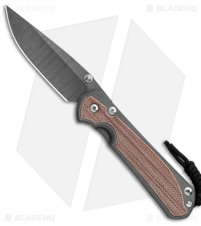 Chris Reeve Large Sebenza 31 Natural Micarta Ladder Damascus 3 Chris Reeve Large Sebenza 31 Natural Micarta Ladder Damascus