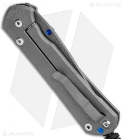 Chris Reeve Large Sebenza 31 Frame Lock Knife Titanium (3.625" Ladder Damascus) -Chris Reeve Store Chris Reeve Large Sebenza 31 FL Ti Ladder Damascus BHQ 99025 jr side