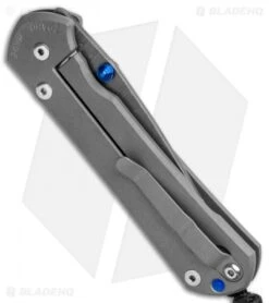 Chris Reeve Large Sebenza 31 Frame Lock Knife Titanium (3.6" Ladder Damascus) -Chris Reeve Store Chris Reeve Large Sebenza 31 FL Ti Ladder Damascus Double Thumb Lug BHQ 99023 jr side