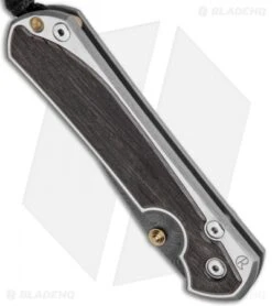 Chris Reeve Large Sebenza 31 Bog Oak (3.62" Boomerang Damascus) Left Hand -Chris Reeve Store Chris Reeve Large Sebenza 31 LEFT HAND Bog Oak Boomerang Damascus BHQ 118511 JR spine